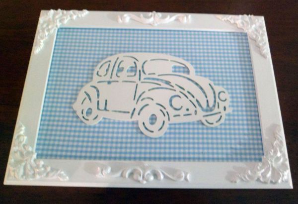 QUADRO RETANGULAR PROVENÇAL FUSCA