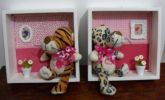 QUADRO DUPLO BICHO DE PELUCIA