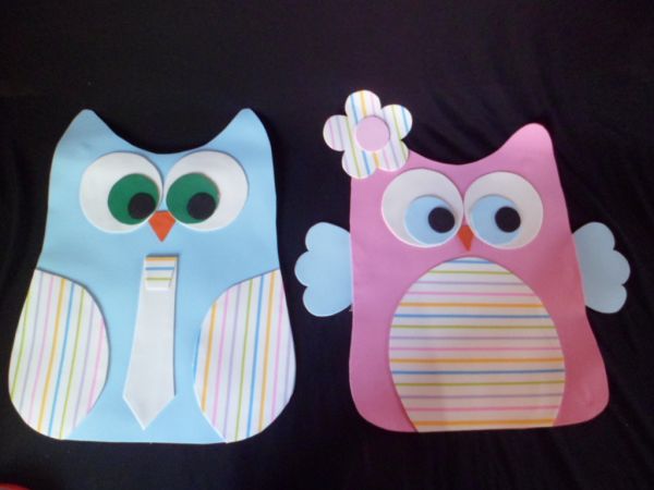 Placa de Banheiro de Coruja para Festa Infantil